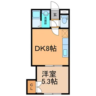 ハイグレースA(西23条)【3階】の間取り