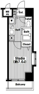 グランド・ガーラ芝公園【14階】の間取り