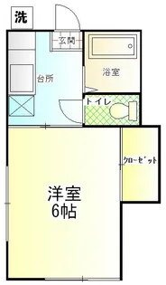 コーポヤマシタ【2階】の間取り