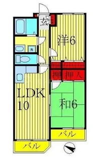 キャスル白鷺【1階】の間取り