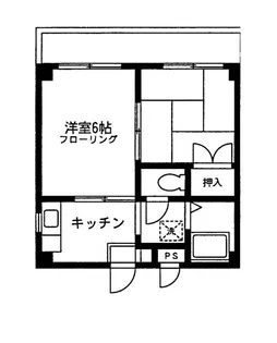 サンケイハイツ【4階】の間取り