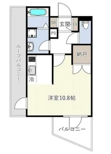 東京都江東区冬木【マンション】の間取り