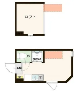 ORACLE SHIN OKUBO【1階】の間取り