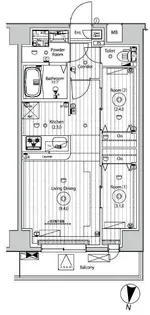 メイクスアート五反野【4階】の間取り