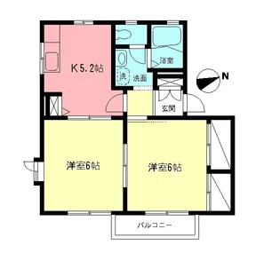 ファームスクエア二番館【1階】の間取り