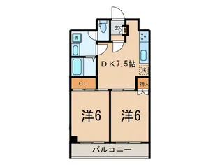 アロ-ドハイム蒲田【10階】の間取り