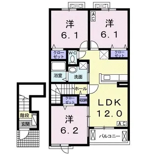 アリエッタ【2階】の間取り