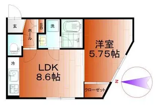 アスキー蒲田【2階】の間取り