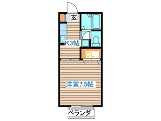 アネックス八木山【2階】の間取り