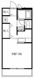 サンパレスB【3階】の間取り