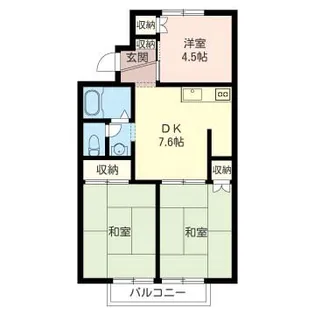 佐野ハイツI【2階】の間取り