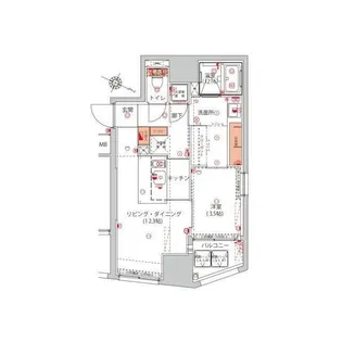 ハーモニーレジデンス千代田岩本町【3階】の間取り