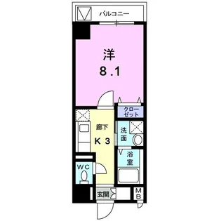 ポルト・ソ-レ【3階】の間取り