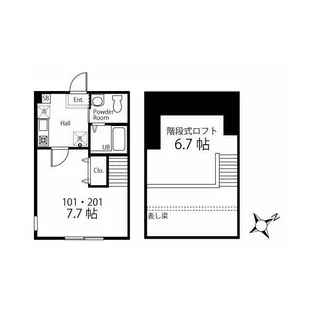 ハーミットクラブハウス鎌倉ビーチ【1階】の間取り