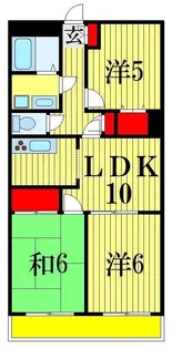 ディア・ライフ咲【3階】の間取り