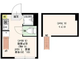 ティラ森下【2階】の間取り
