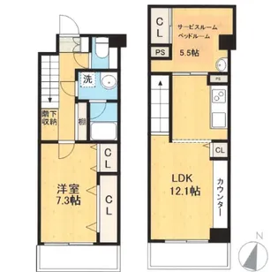 Bliss長浜の間取り