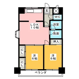 ミレニアム上飯田【4階】の間取り