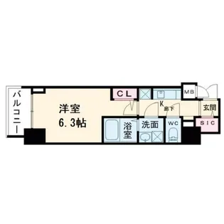 大阪府大阪市福島区玉川2【マンション】の間取り