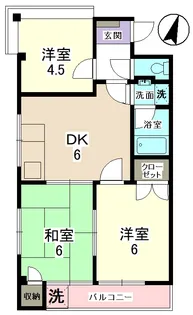 ベラウッド可児【2階】の間取り
