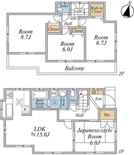 埼玉県さいたま市桜区桜田2【一戸建】の間取り