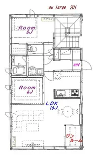 au large【2階】の間取り
