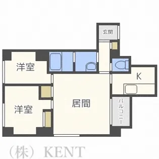 クレアシオン桑園II【5階】の間取り