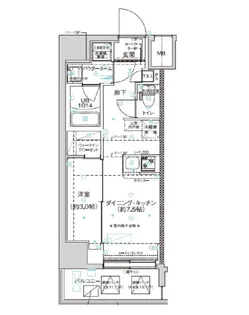スパシエ新板橋【7階】の間取り