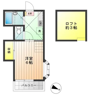 メゾンフラワー【2階】の間取り
