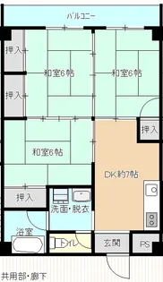 泉ハイツ【1階】の間取り
