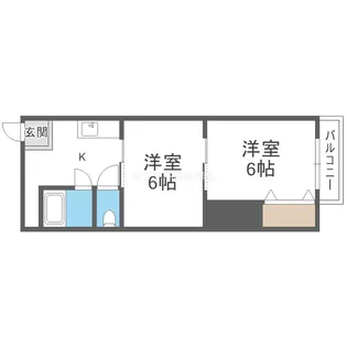 第ニ翡翠苑【2階】の間取り