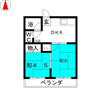 コーポ桐林【2階】の間取り