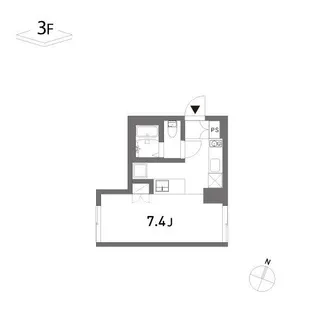 COLLAGE HOUSE【3階】の間取り