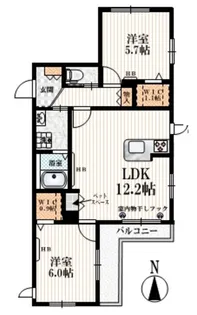メゾン ポワール【3階】の間取り