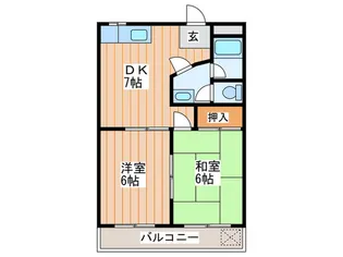 北田マンション【2階】の間取り