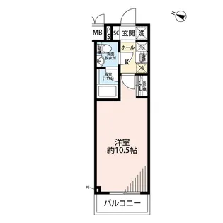 プレール・ドゥーク中板橋II【3階】の間取り