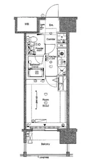シーフォレシティ芝浦【8階】の間取り