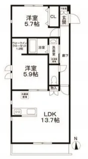 フルハウス舎人【3階】の間取り