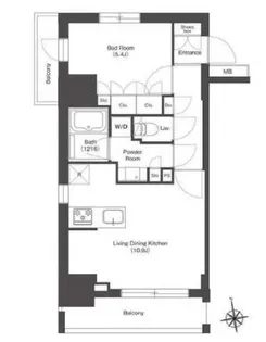 HF八広レジデンス【4階】の間取り