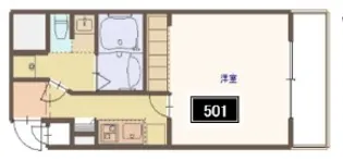 ロイヤルコート立売堀【5階】の間取り