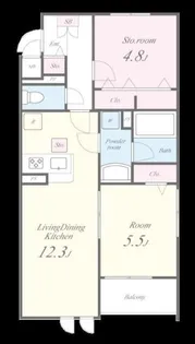 ロコエトワール【1階】の間取り