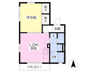 アルス青山【2階】の間取り