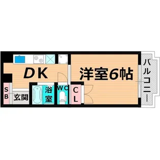 Belong千林【6階】の間取り