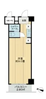 新宿セントビラ永谷【10階】の間取り