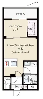 KUZE市川【2階】の間取り