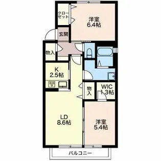 アニマルワン【2階】の間取り
