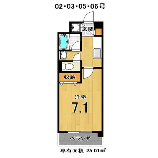 サントゥールくいな橋【3階】の間取り