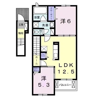 Belle Crest I【2階】の間取り