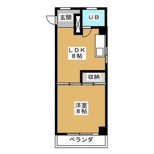 第2ハイツタカギ【4階】の間取り