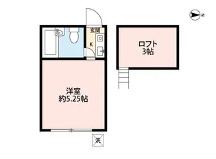 アサクラハイツ【1階】の間取り